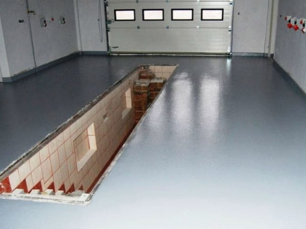 Garage concrete floor painting