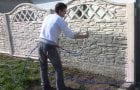 Concrete Fence Painting