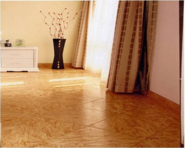 Particleboard floor must be painted