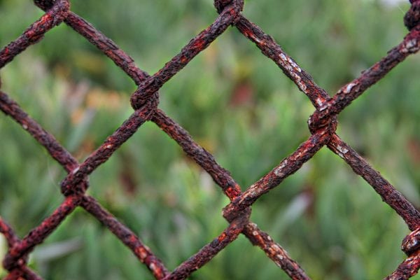 chain-link เกิดสนิม