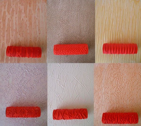 Rollers for decorative plaster