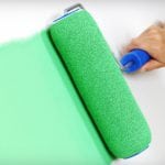 Paint roller for working with water-based paints