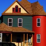 Painting the facade of the house