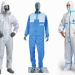 Various protective suits for painting