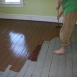 Paint the wooden floor