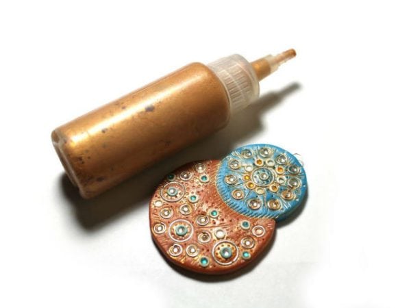 Polymer clay paint and product