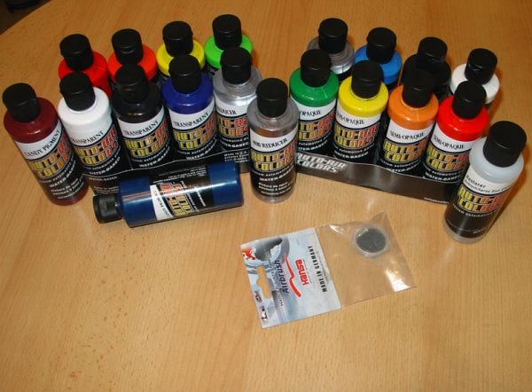 Sortiment airbrush barev