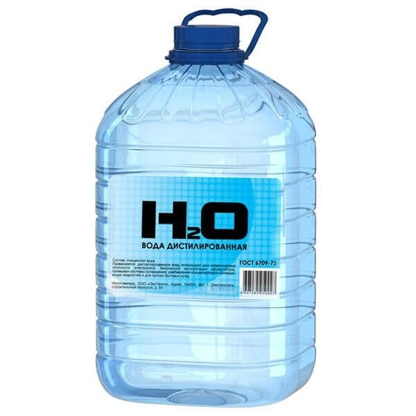 Distilled rinse water