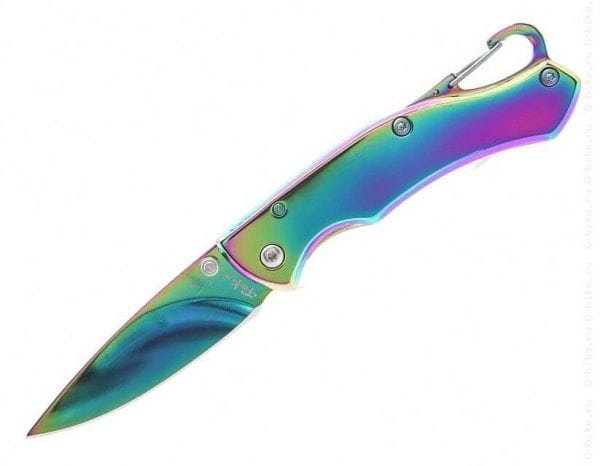 Anodized knife blade