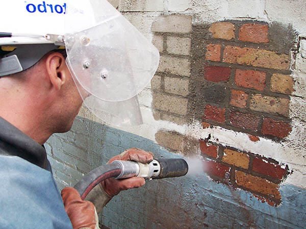 Sandblasting method