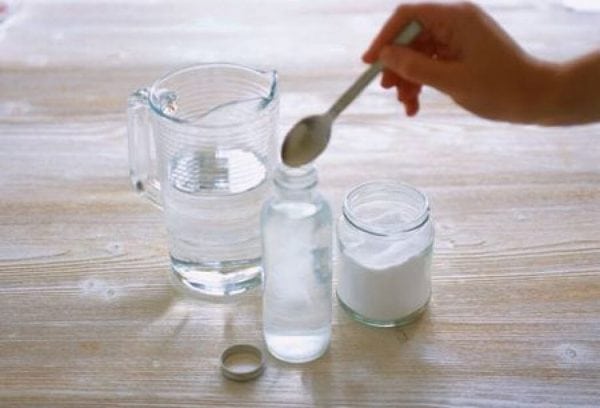 Water with sugar and soda