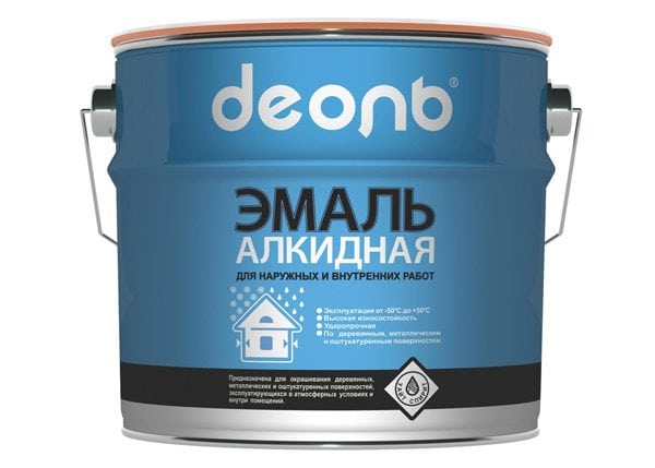 Alkyd enamel for exterior and interior use