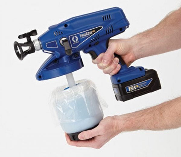 Hand held spray gun