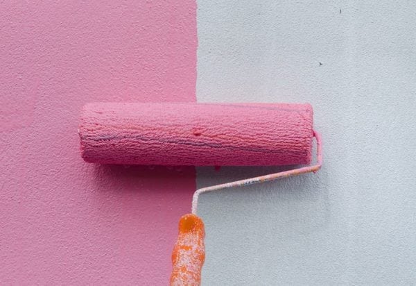 Paint the wall in pink