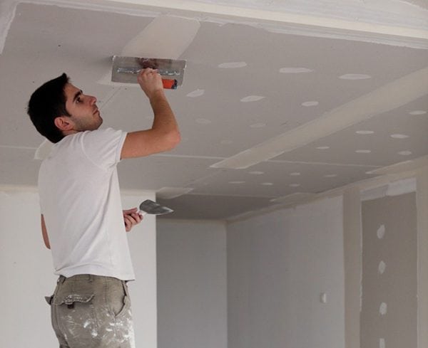 การเตรียม drywall สำหรับสีรองพื้น