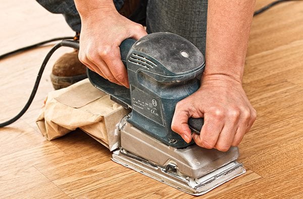 Floor preparation for varnishing