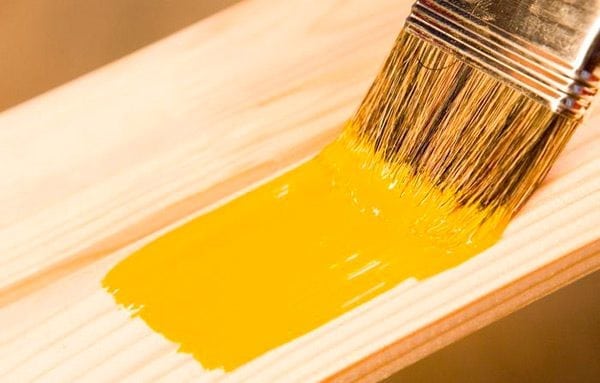 Painting wood with acrylic paint