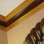 DIY painted ceiling skirting