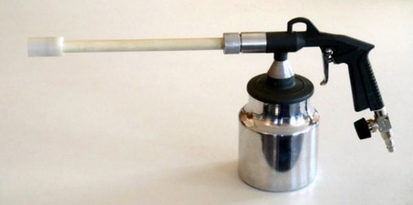 Tribostatic powder spray gun