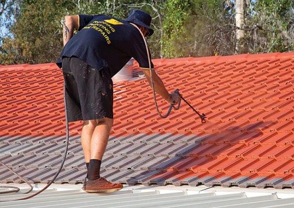 Paint on the roof