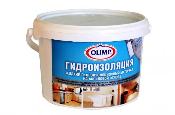 Waterproofing Olimp acrylic based liquid material