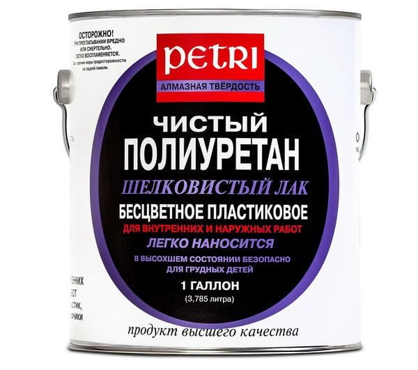 Polyurethane varnish for brick Petri