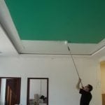 Paint the stretch ceiling