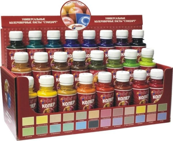 PalIzh tinting pastes for acrylic paint