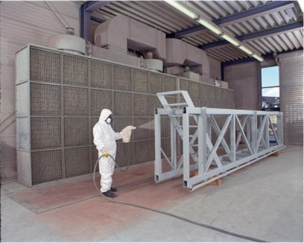 Application of EP-057 using a spray gun