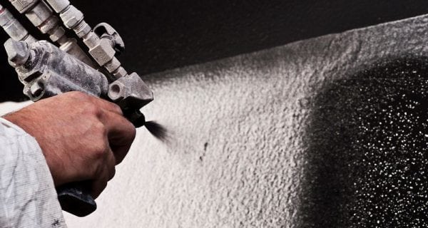 Application of heat-resistant paint using a spray gun