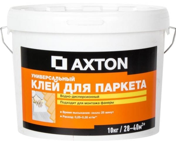 Axton กาวน้ำและกระจายตัวสำหรับปาร์เก้