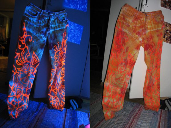 Fluorescenční barvy na textil