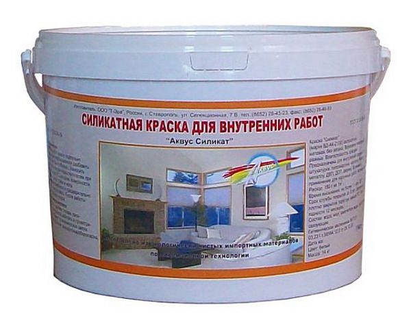 Silicate water-based paint