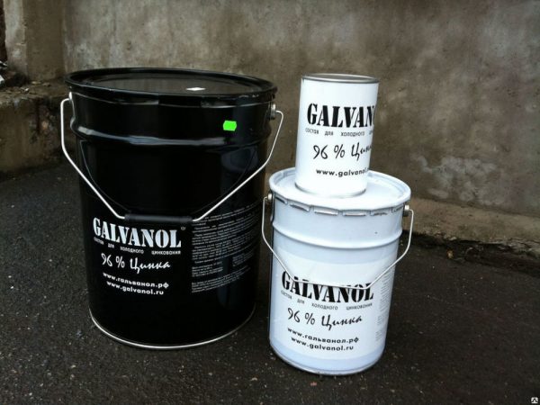 Composition for cold galvanizing Galvanol