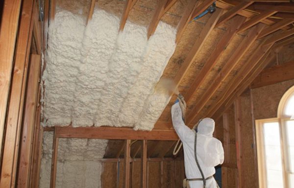 Ceiling insulation with penoizol