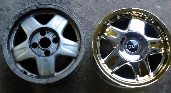 Rim kereta aluminium plating Chrome