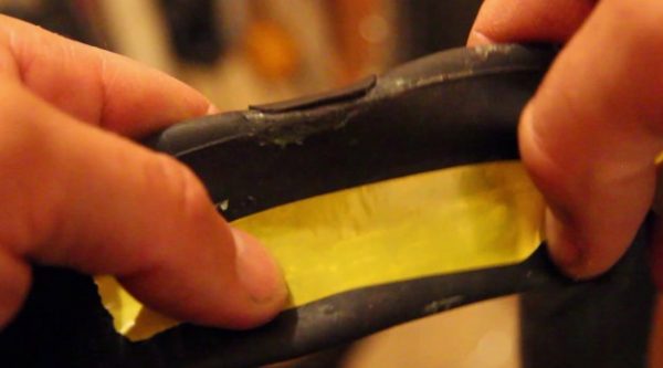 Using electrical tape for repairs