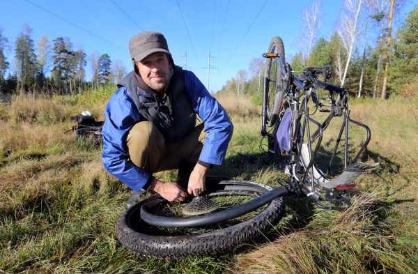 Demontáž cyklistické kamery