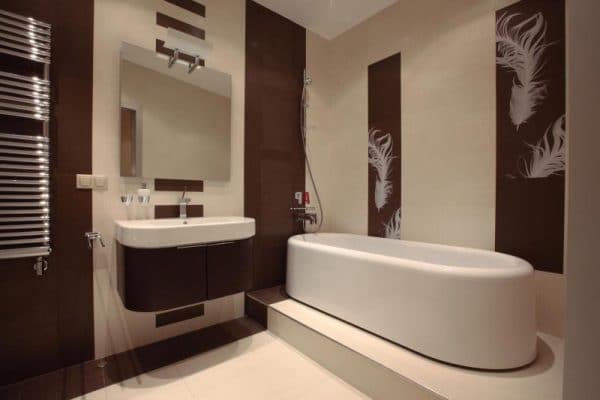 Chocolate color bath design