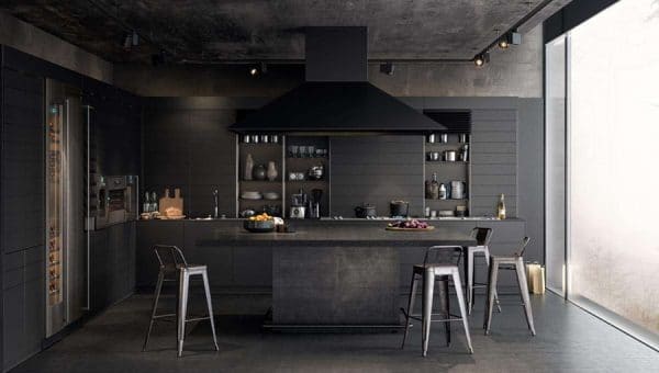 Black kitchen