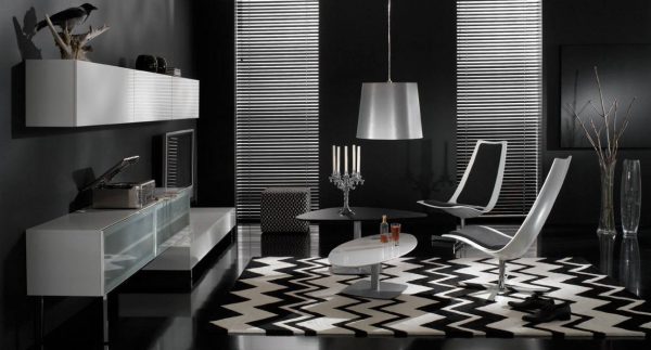 Black and white room design