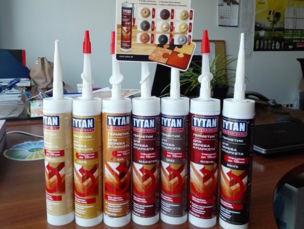 Acrylic sealants of various colors