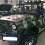 Camouflage on UAZ 469