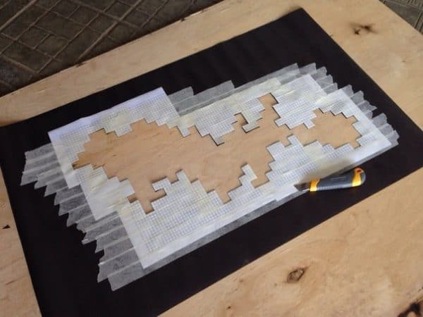 Pixel art stencils