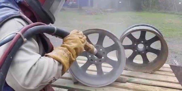 Sandblasting disc