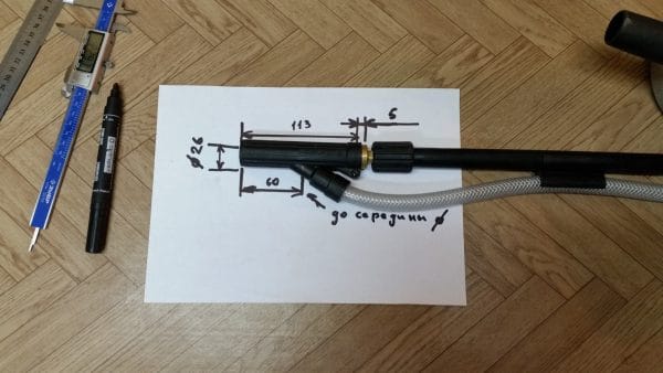 Special nozzle for sandblasting