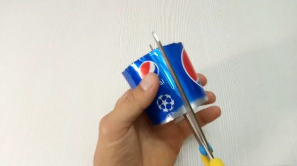 Cutting a cone from a can