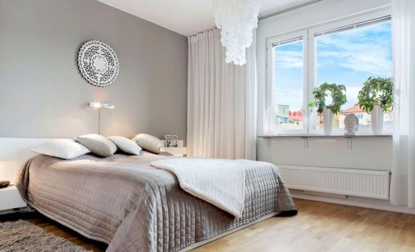 Light gray bedroom