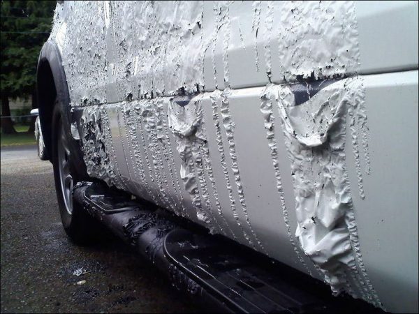 Damaged paintwork