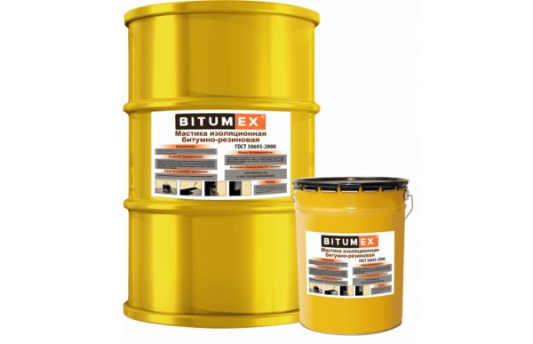 Mastic bitumen-getah